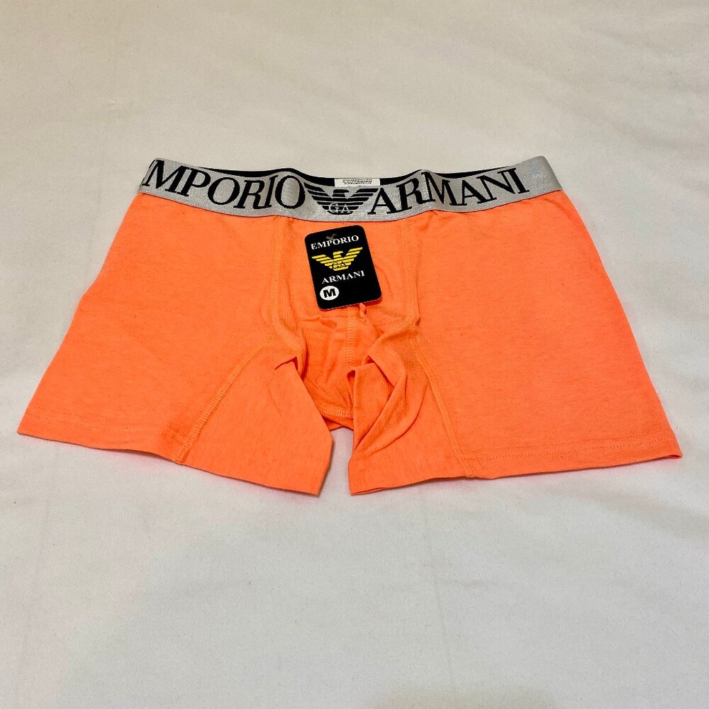 EMPORIO ARMANI BRAND NEW WITH TAGS TRUNKS UNDERWEAR ORANGE COLOR SIZE MEDIUM